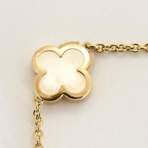 Van Cleef & Arpels - Pure Alhambra - Гривна от жълто злато и седеф