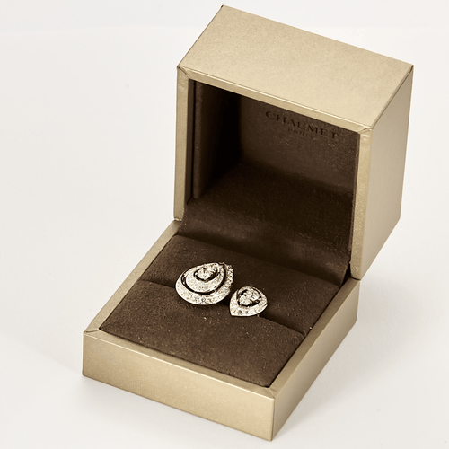 Chaumet - 夜巡系列 Toi & Moi - 大号款 - 白金钻石戒指