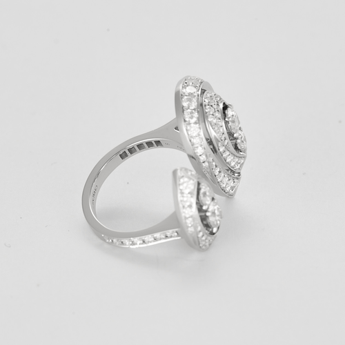 Chaumet - 夜巡系列 Toi & Moi - 大号款 - 白金钻石戒指