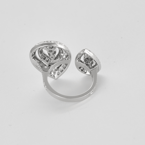 Chaumet - 夜巡系列 Toi & Moi - 大号款 - 白金钻石戒指