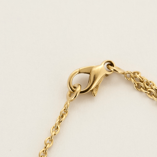 玫瑰金项链和钻石