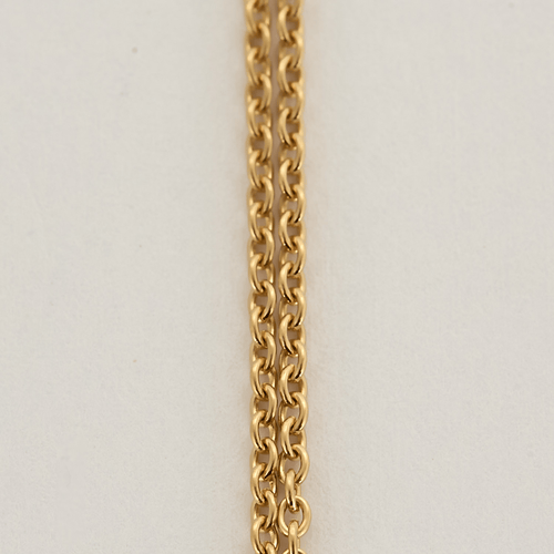 玫瑰金项链和钻石