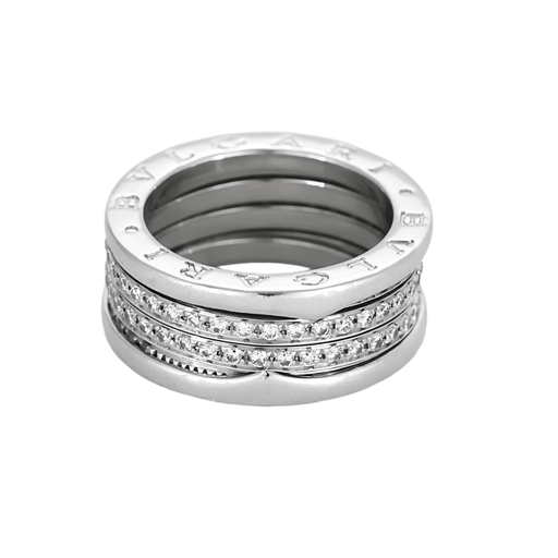 BULGARI - B zero ring in grey gold and diamonds