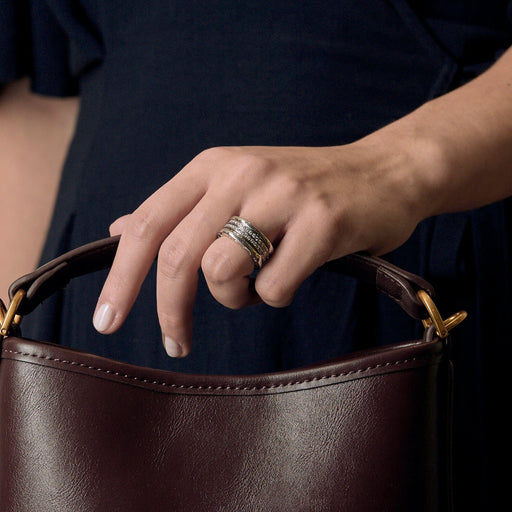 BULGARI - B zero ring in grey gold and diamonds