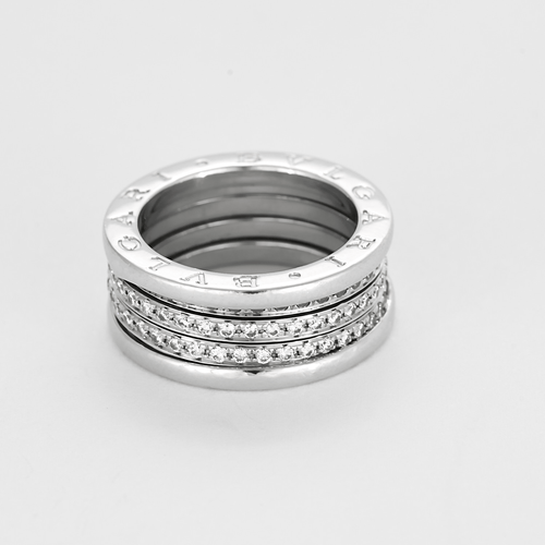 BULGARI - Prsten B zero šedé zlato a diamanty