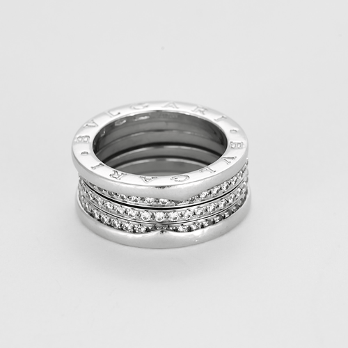 BULGARI - Prsten B zero šedé zlato a diamanty