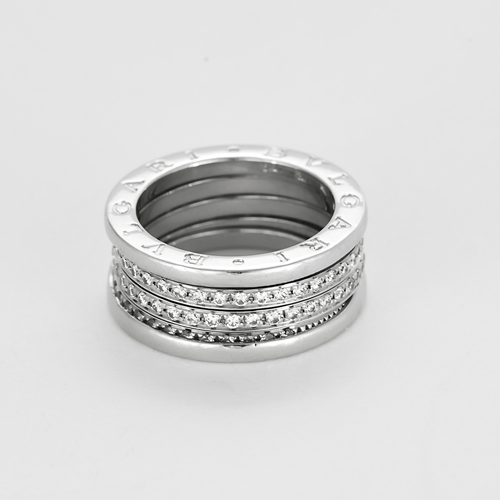 BULGARI - Prsten B zero šedé zlato a diamanty