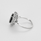 Bague Bague en or gris, saphir et diamants 58 Facettes DV6621-14