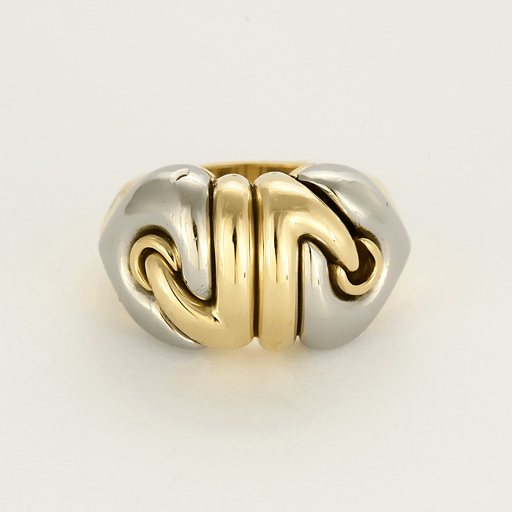 BULGARI - Doppio Cuore - Two-tone gold ring