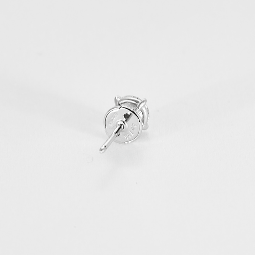 Cartier - 耳钉 1895 - 白金和钻石。