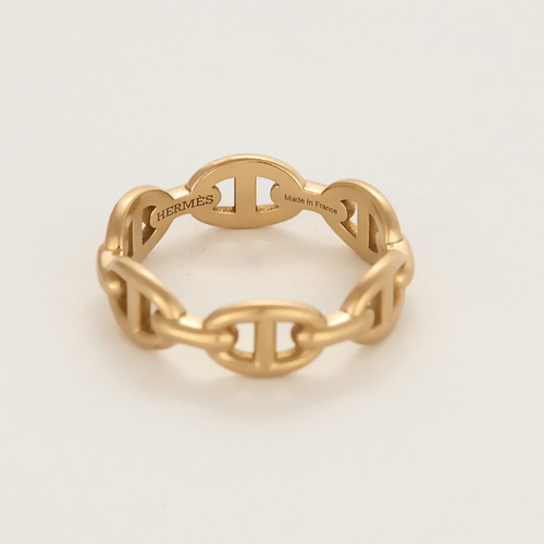 HERMES - Prsten Chaîne d'ancre Enchaînée z růžového zlata