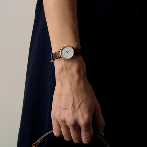 Montre HERMES - Arceau - Montre en acier et plaqué or 58 Facettes DV23242-1