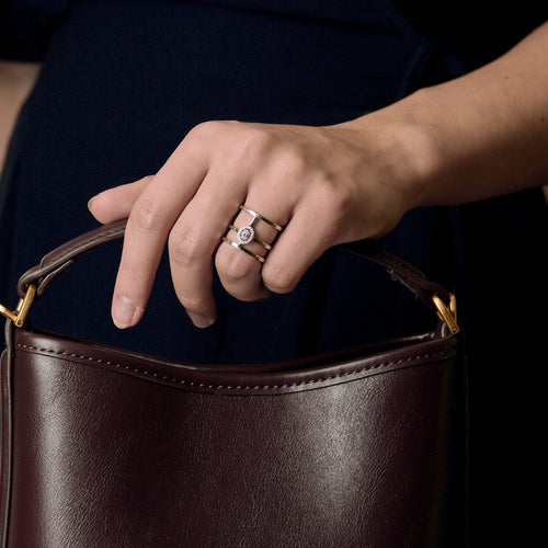 Anillo Messika de oro blanco con diamantes, oro blanco, diamante