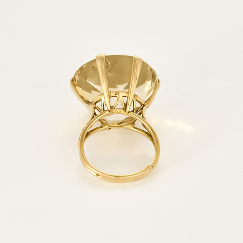 Anel 53 Anel cocktail em ouro amarelo e citrino 58 Facettes DV24426-3-53-2