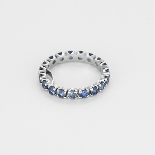 Inel 51 Verighetă din aur alb și safire 58 Facettes DV24426-4-51-2