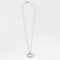 Chain Necklace and Heart Pendant in white gold and diamonds 58 Facettes DV24276-12
