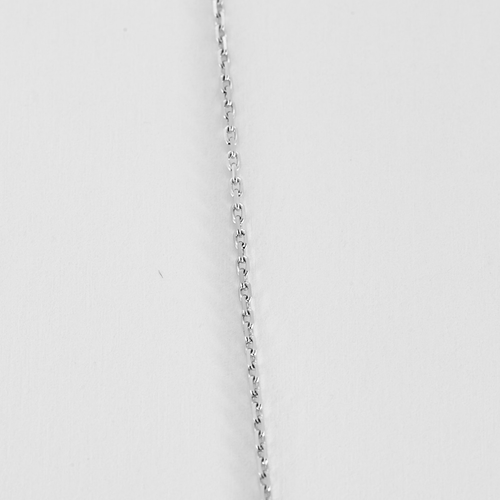 Chain Necklace and Heart Pendant in white gold and diamonds 58 Facettes DV24276-12