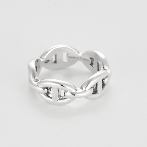 Anillo 52 Hermès Anillo Anillo Chaîne d'Ancre Modelo pequeño plata 58 Facettes DDV24955-1