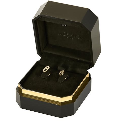 MESSIKA - Move Uno - Keltakultaiset ja timanttiset nappikorvakorut