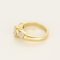 Bague 51 Bague solitaire en or jaune et diamants 58 Facettes DV25249-2-51-2