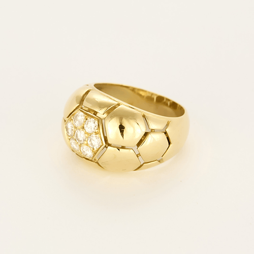 Bague 55 ALDEBERT- Bague en or jaune et diamants 58 Facettes DV25249-1