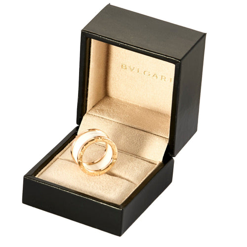 Ring BULGARI - B Zero - Ring i roségull og hvit keramikk 58 Facettes DDV25045-1
