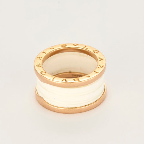Ring BULGARI - B Zero - Ring i roségull og hvit keramikk 58 Facettes DDV25045-1