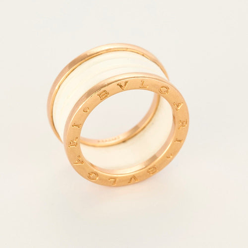 Ring BULGARI - B Zero - Ring i roségull og hvit keramikk 58 Facettes DDV25045-1