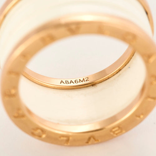 Ring BULGARI - B Zero - Ring i roségull og hvit keramikk 58 Facettes DDV25045-1