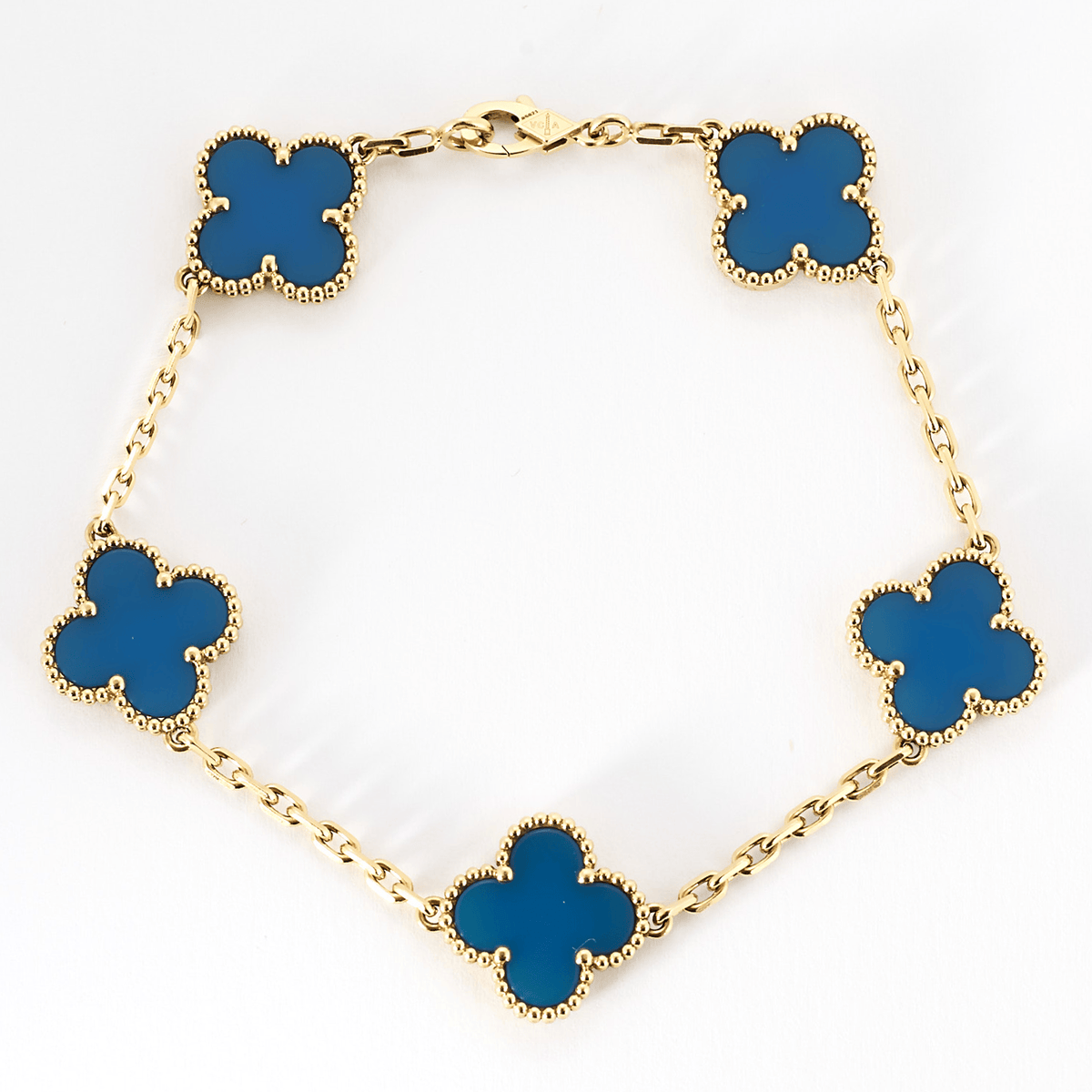 Van Cleef & Arpels - Vintage Alhambra - Yellow gold and blue agate