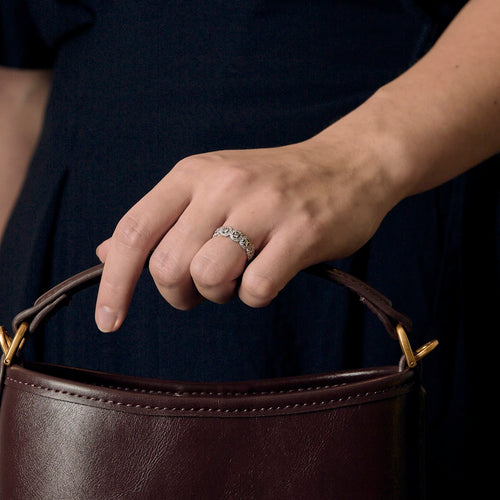 Bague 49 Messika - Joy - Bague en or gris et diamants 58 Facettes DV13879-5