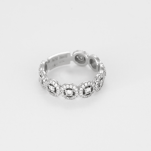 Bague 49 Messika - Joy - Bague en or gris et diamants 58 Facettes DV13879-5
