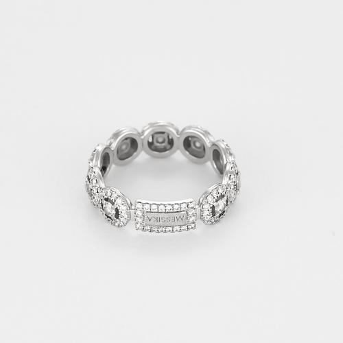Bague 49 Messika - Joy - Bague en or gris et diamants 58 Facettes DV13879-5