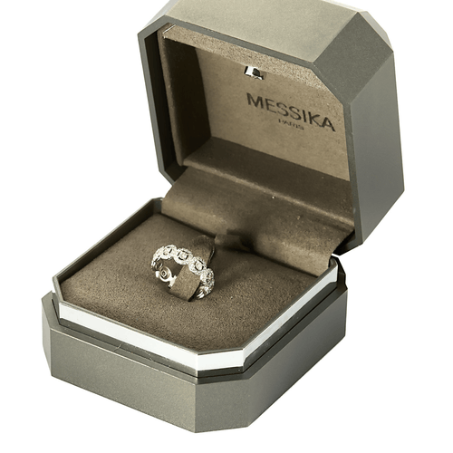 Bague 49 Messika - Joy - Bague en or gris et diamants 58 Facettes DV13879-5