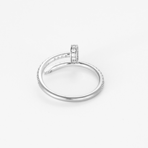 CARTIER - Juste un Clou- Küçük Yarı Taşlı Model - Beyaz altın ve pırlanta yüzük