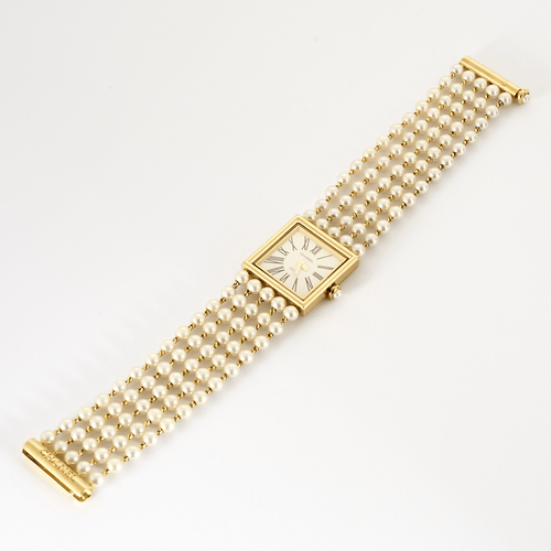 CHANEL - Mademoiselle - Montre bijou or jaune et perles 58 Facettes DV23243-1