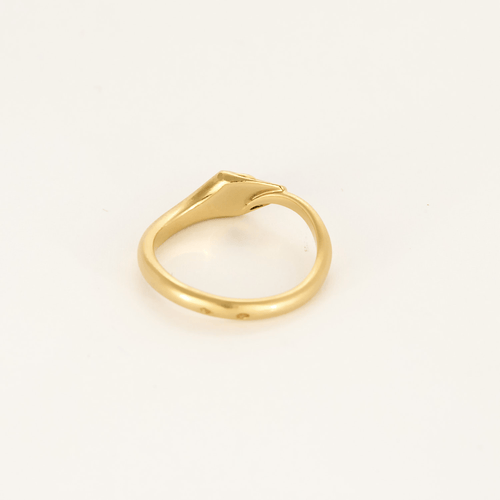 Bague 54 Boucheron - Trouble Vintage - Deux bagues en or jaune à motif de tête de serpent 58 Facettes DV25624-2