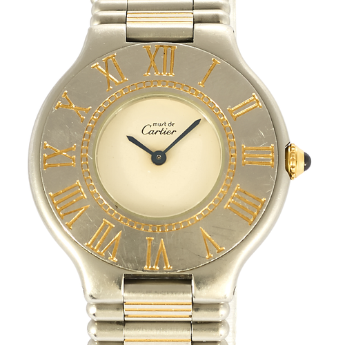 Relógio Cartier Must 21 ouro e aço