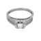 Ring Solitaire in witgoud en diamanten