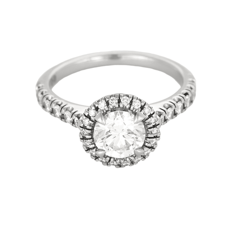 Bague 48 CARTIER - Destinée - Bague en platine et diamants 58 Facettes DV26220-2-48-2