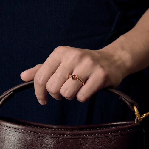 Pomellato - M'ama non M'ama - Bague en or rose et grenat spessartite