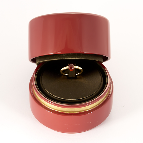 Pomellato - M'ama non M'ama - Pierścionek z żółtego złota i granatu spessartytu