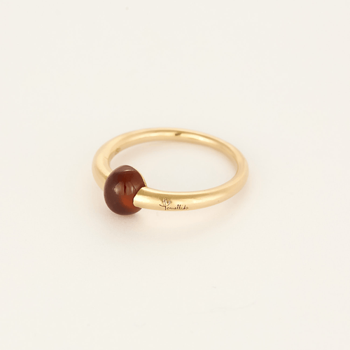 Bague 54 Pomellato - M'ama non M'ama - Bague en or rose et grenat hessonite 58 Facettes DV25951-3-54-3