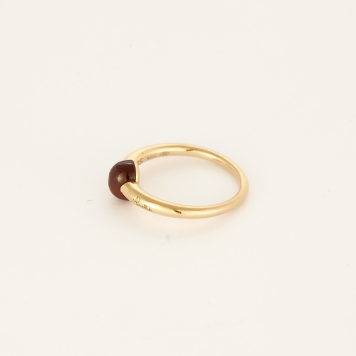 Pomellato - M'ama non M'ama - Pierścionek z żółtego złota i granatu spessartytu