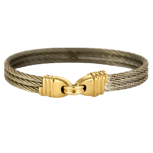 FRED - Force 10 Vintage - Gold and steel bracelet