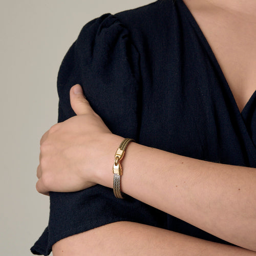 FRED - Force 10 Vintage - Gold and steel bracelet