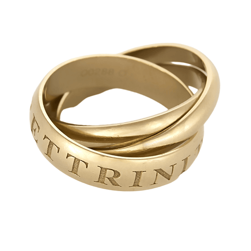 Cartier - Love and Trinity - Rhodium-plated yellow gold ring