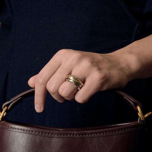 Cartier - Love and Trinity - Rhodium-plated yellow gold ring