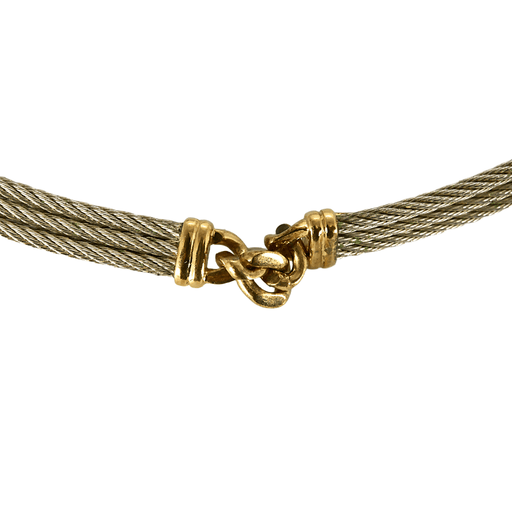 FRED - FORCE 10 Vintage - Necklace in steel and yellow gold