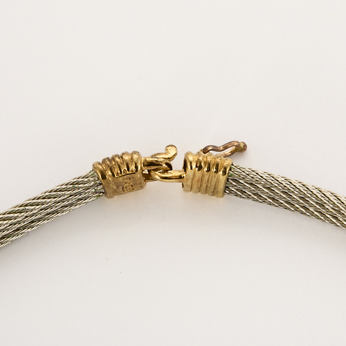 FRED - FORCE 10 Vintage - Necklace in steel and yellow gold